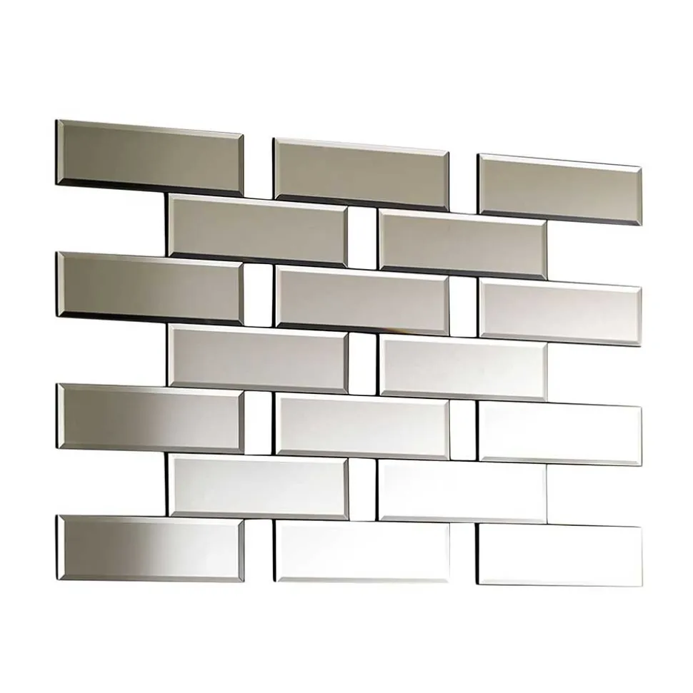 100x70x2 Spiegel in Ziegel Wand Design - Lennart