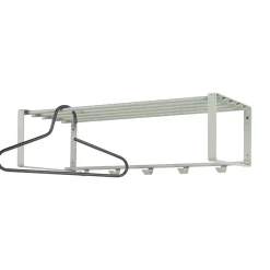 70x19x29 Stahlgarderobe in Graugrün lackiert - Itulian