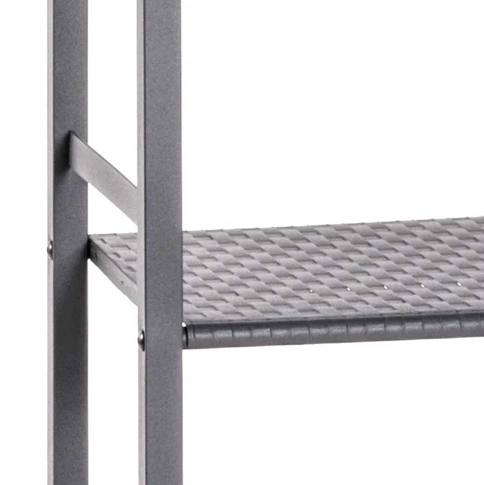 40x137x28 Stahlregal in Grau pulverbeschichtet - Nadiola