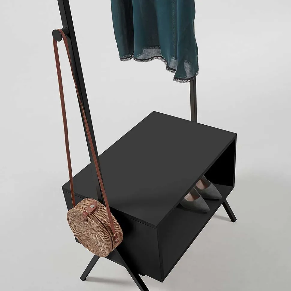 74x180x42 Standgarderobe mit Schuhablage - Bados