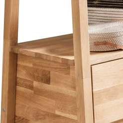 85x190x60 Standgarderobe mit zwei Schubladen - Rouge