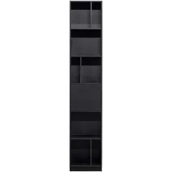 40x210x40 Standregal in Schwarz aus Kiefer - Niwidus