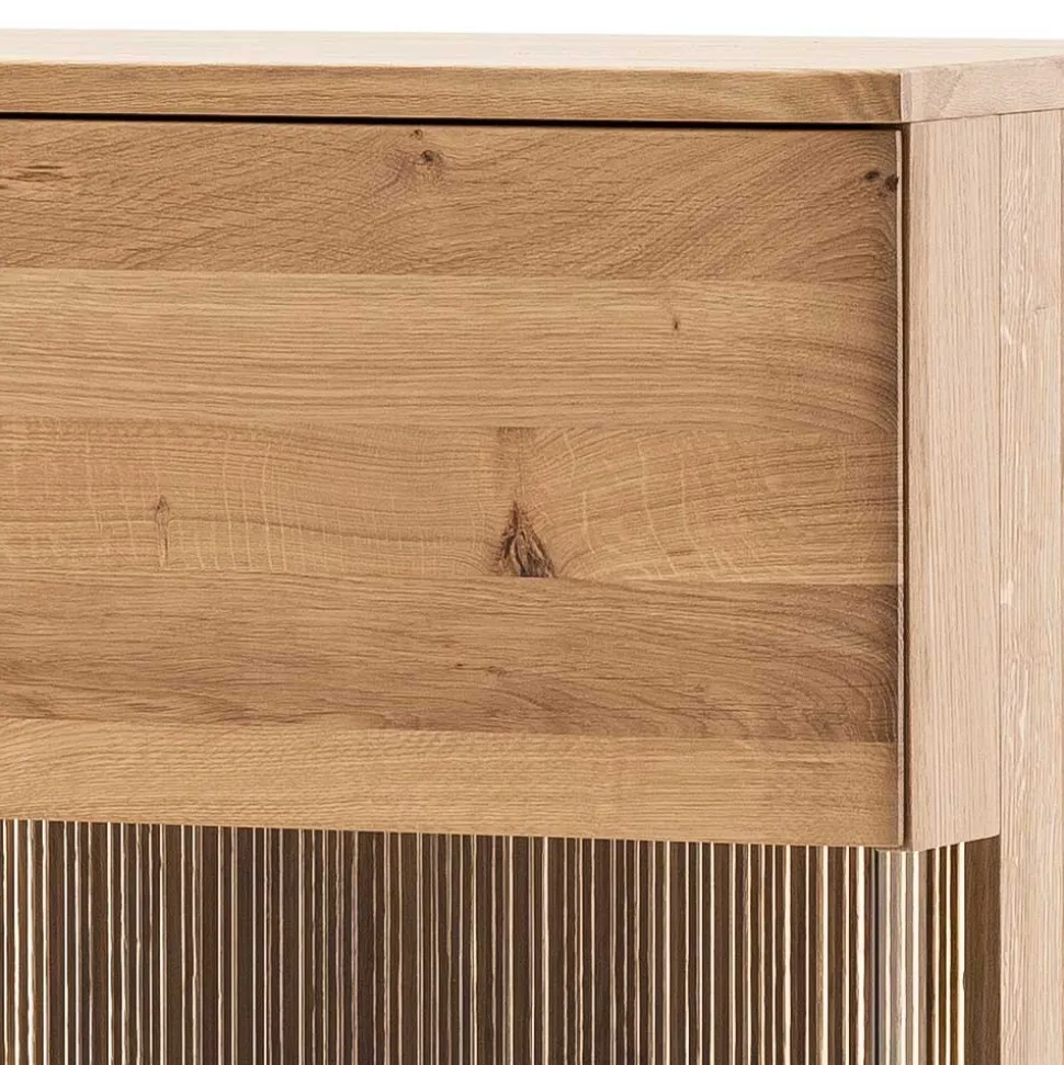 90x136x37 Stauraumvitrine als Highboard - Crupean