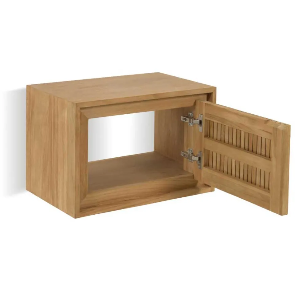 60x40x41 Teak Badschrank für Wandmontage - Sojettes