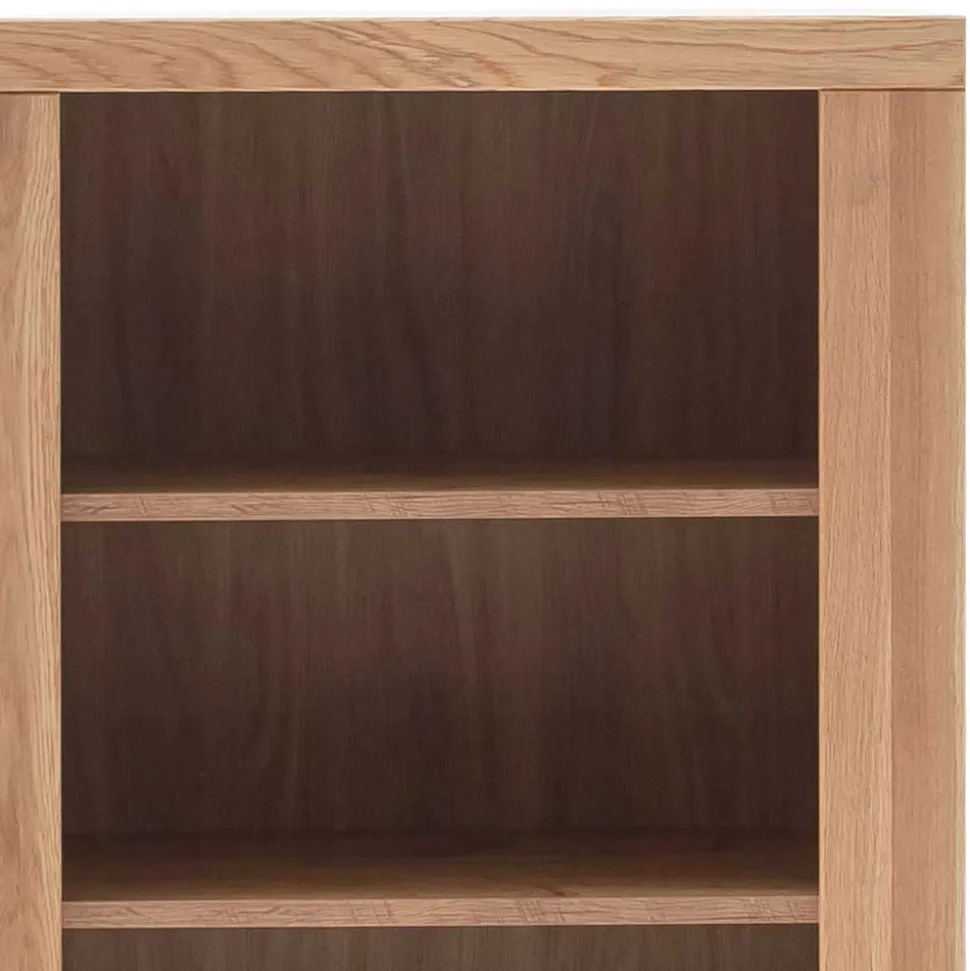 72x142x40 Teilmassives Regal mit drei Fächern & Tür - Vlacoma