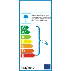 14x33x14 Tischleuchte aus Glas & Holz - Holly