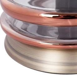 20x21x20 Tischleuchte in Kupfer & Klar - Mona