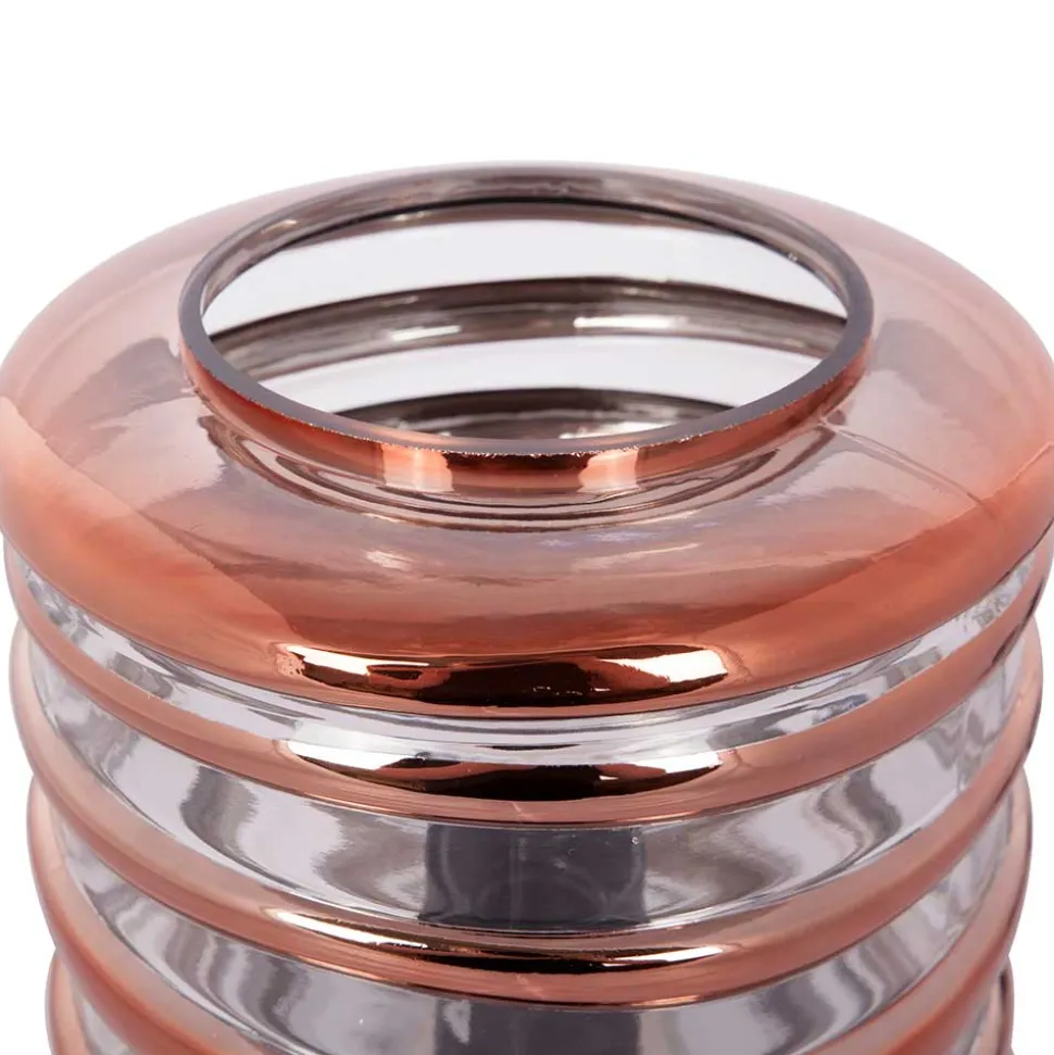 20x21x20 Tischleuchte in Kupfer & Klar - Mona