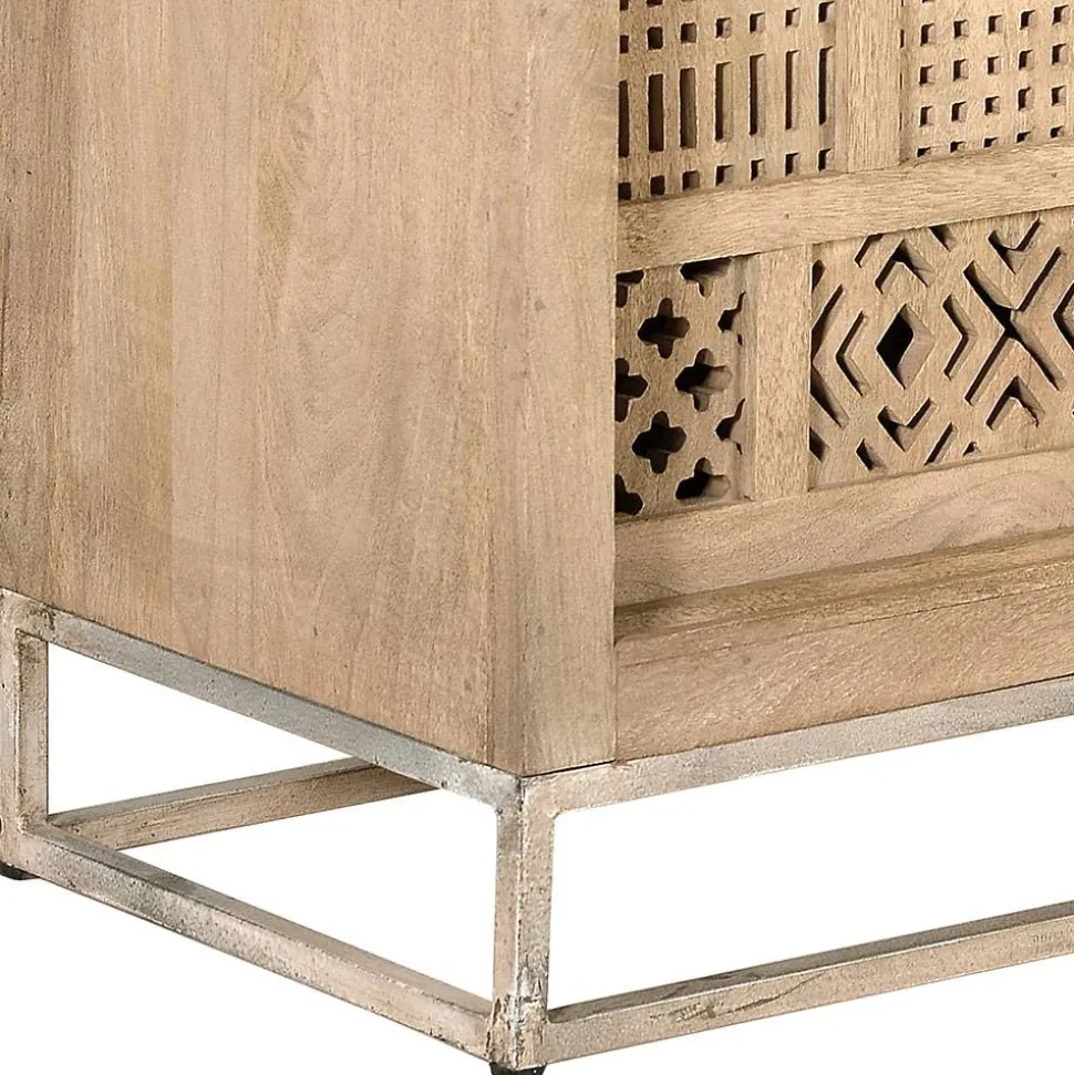 90x90x40 Türen-Kommode mit Ethno Flair - Valuta