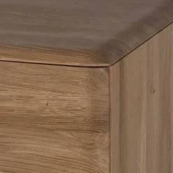 120x75x40 2-türige Kommode aus Eiche geschliffen - Bakaras