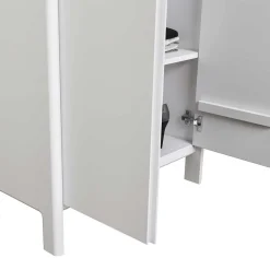 65x192x34 2-türiger Garderobenschrank in Weiß - Oranias