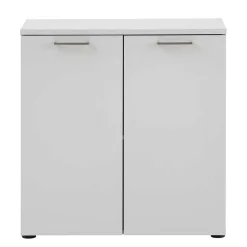 80x84x41 2-türiger Officeschrank in Lichtgrau - Bowsla