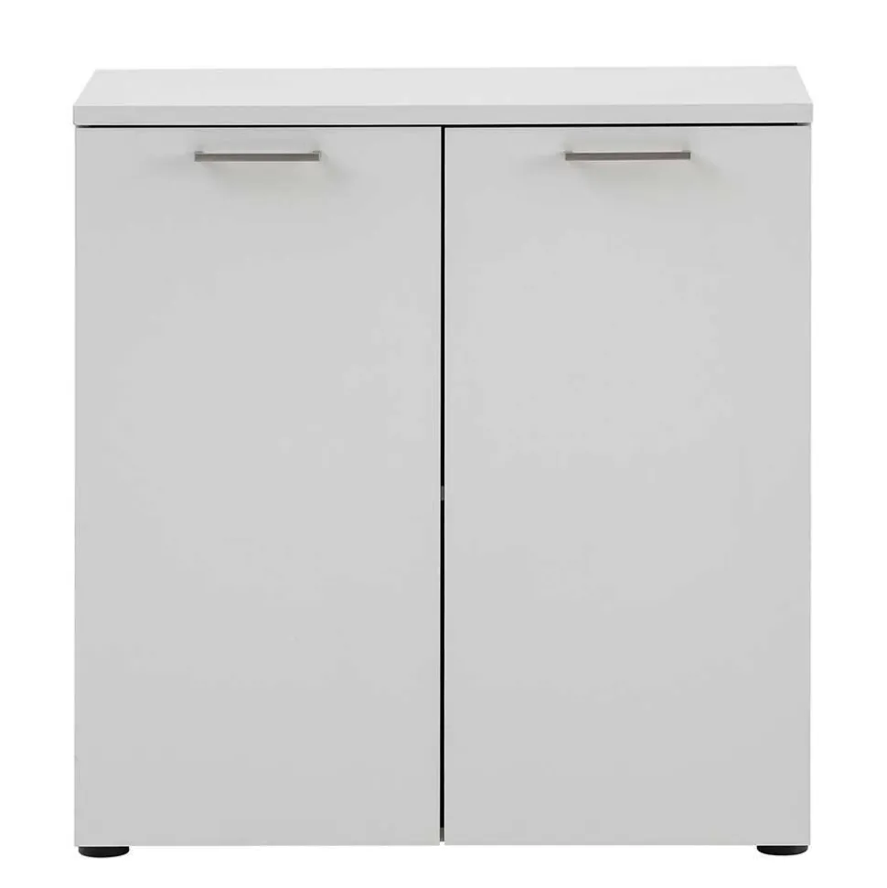 80x84x41 2-türiger Officeschrank in Lichtgrau - Bowsla