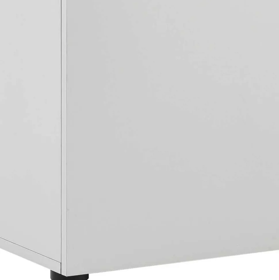 80x84x41 2-türiger Officeschrank in Lichtgrau - Bowsla