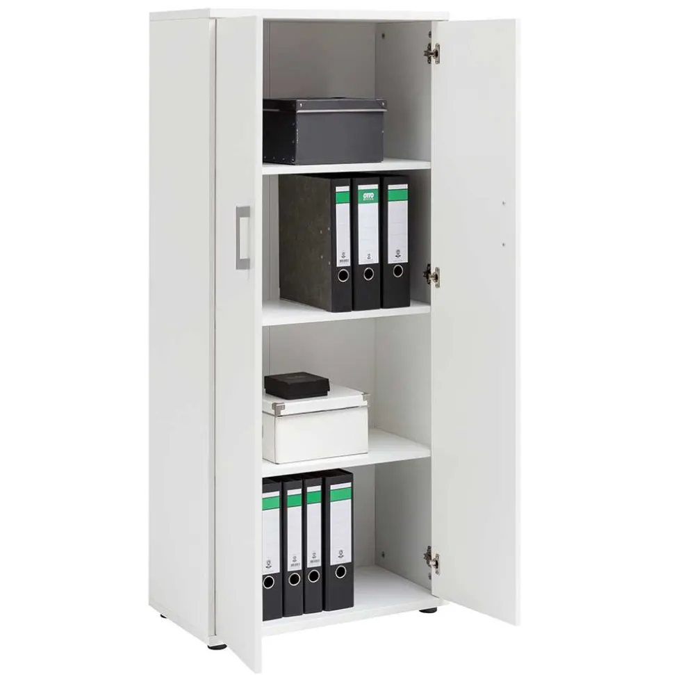 65x147x35 2-türiger Officeschrank in Weiß - Radiassu