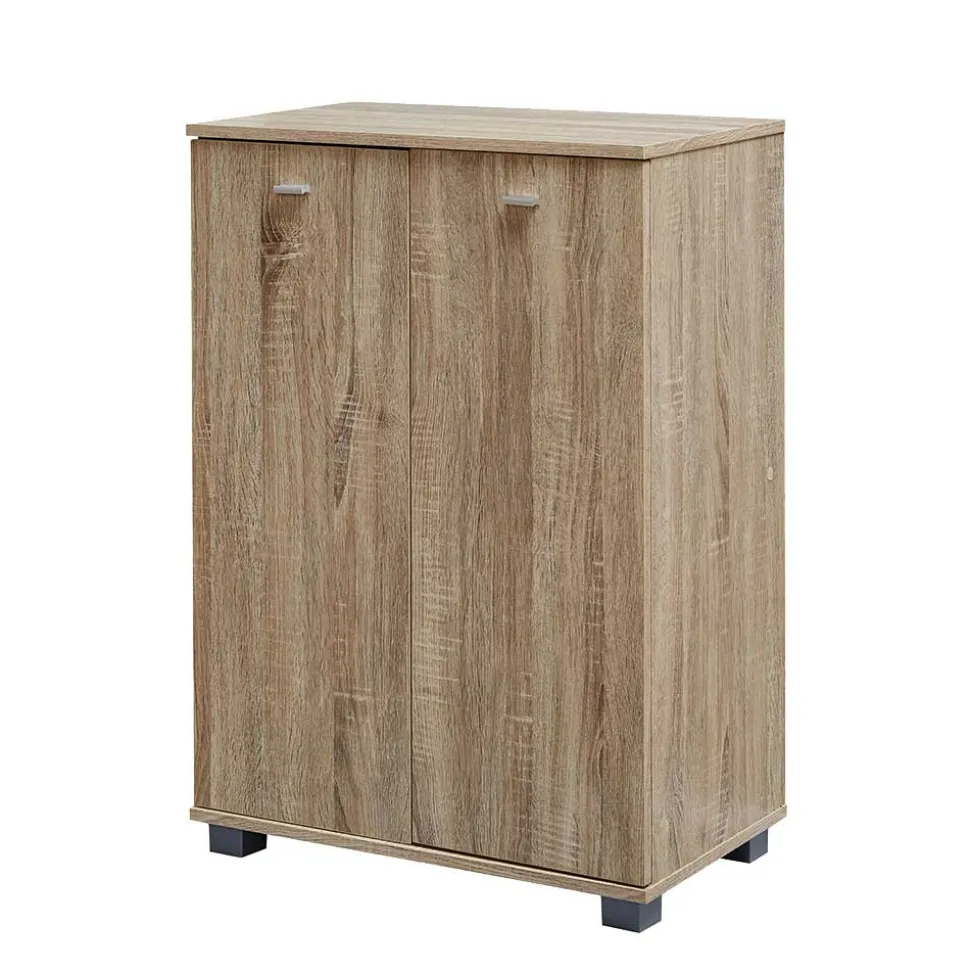 60x90x35 2-türiger Schuhschrank in Sonoma-Eiche - Trendenca
