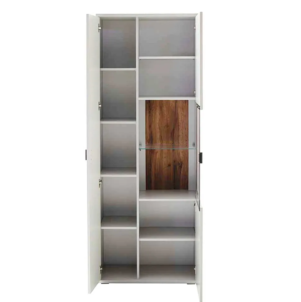 75x199x37 2-türiger Wohnzimmerschrank modern - Apulco