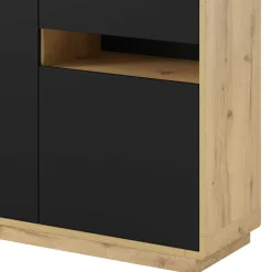 122x126x40 2-türiges Highboard mit Fach - Ilunas