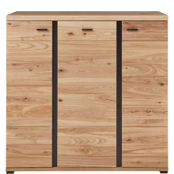 123x121x42 3-türiges Highboard teilmassiv - Latenda