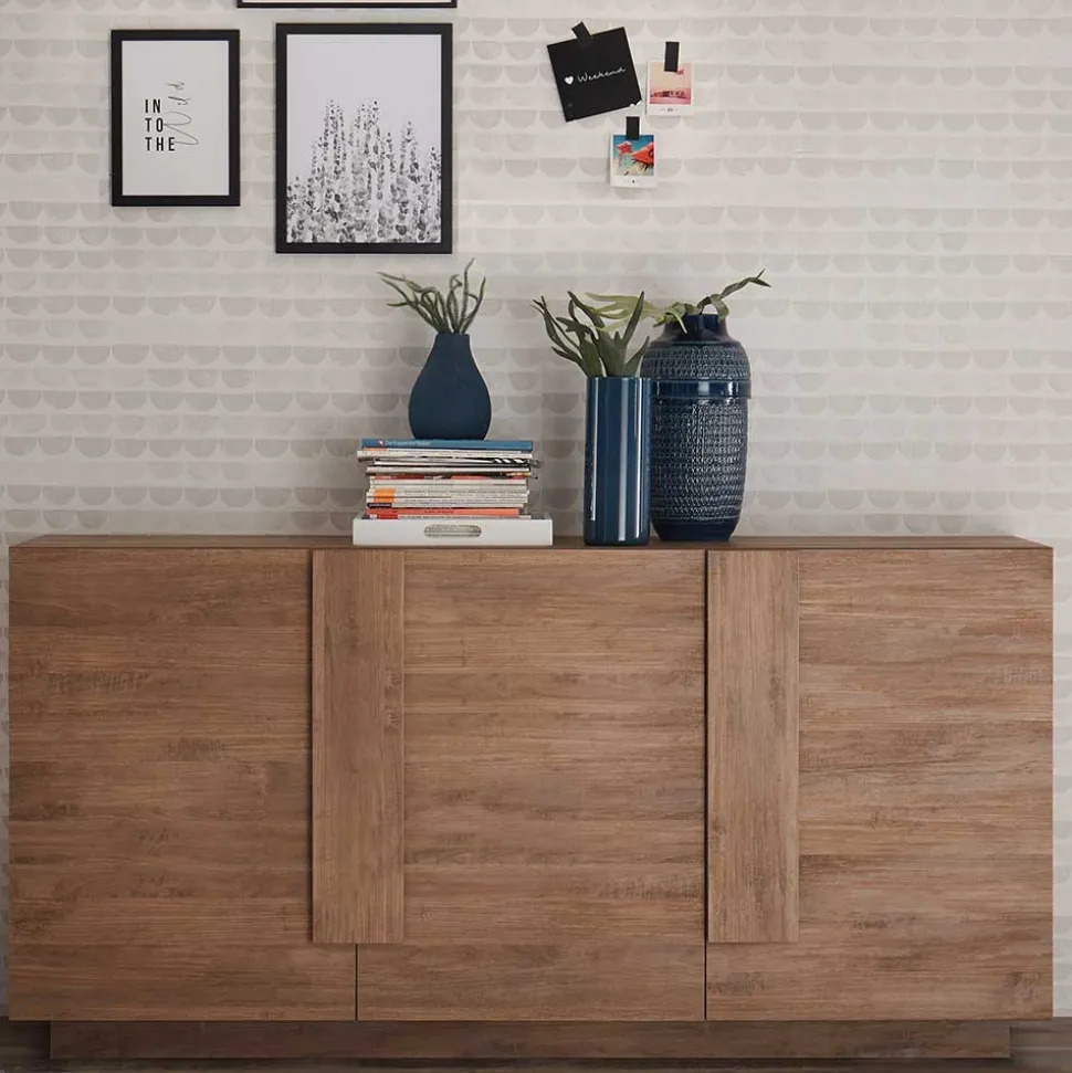 181x90x44 3-türiges Sideboard mit Sockelgestell - Basento