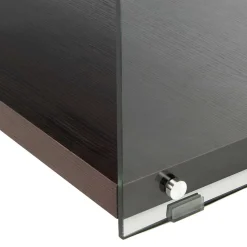 120x45x60 TV Lowboard in Walnuss & Transparent - Adlona