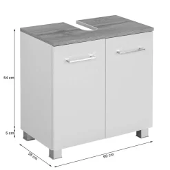 60x54x35 Unterbeckenschrank mit Doppeltür - Tonra