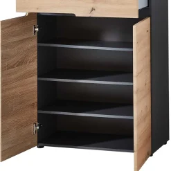 80x107x38 Vertiko für Schuhe in Wildeiche Optik - Kuetra