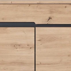 80x107x38 Vertiko für Schuhe in Wildeiche Optik - Kuetra