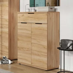 75x108x37 Vertiko für Schuhe in Wildeiche Dekor - Esdrusca