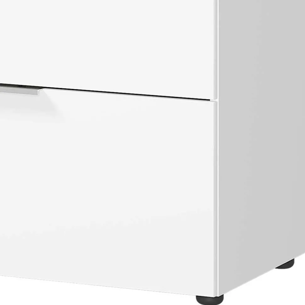 83x101x42 Vier-Schubladen-Kommode in Weiß - Thima