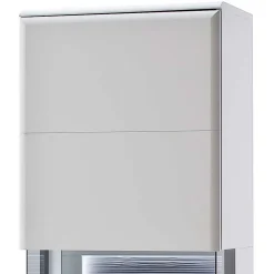 60x208x38 Vitrine in Weiß & Anthrazit - Hazime