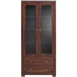 80x178x40 Vitrine mit 2 Schubladen - Luvin