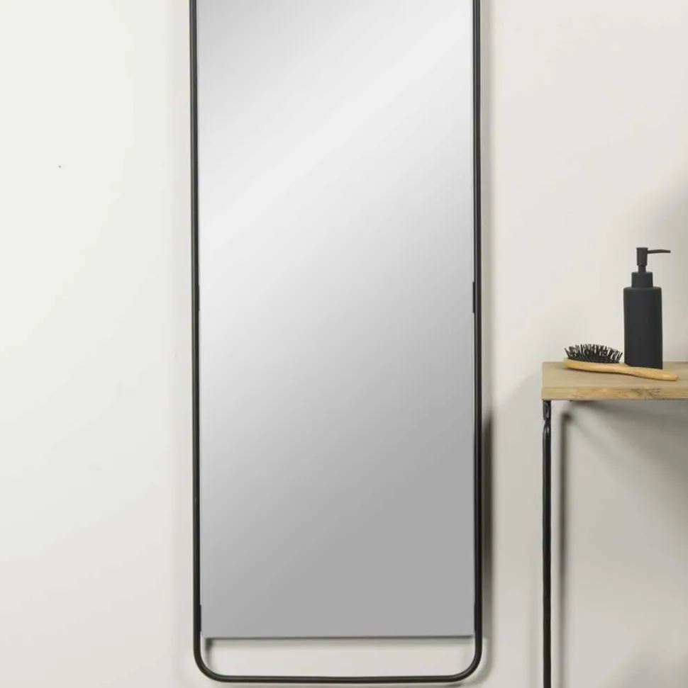 46x175x3 Wand Hängespiegel in Schwarz - Mentrakin