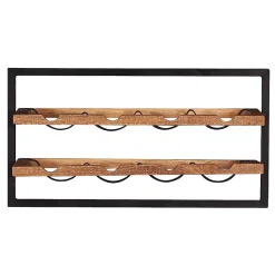 65x35x25 Wand Weinregal für acht Flaschen - Evradon