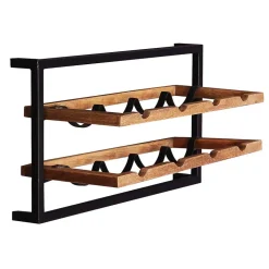 65x35x25 Wand Weinregal für acht Flaschen - Evradon