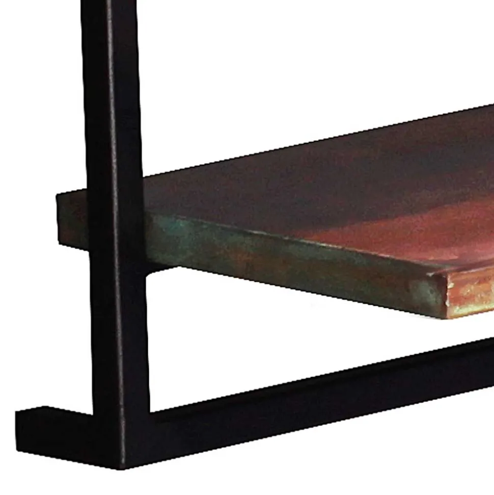 50x35x25 Wandboard aus Altholz mit Metallrahmen - Jamaica