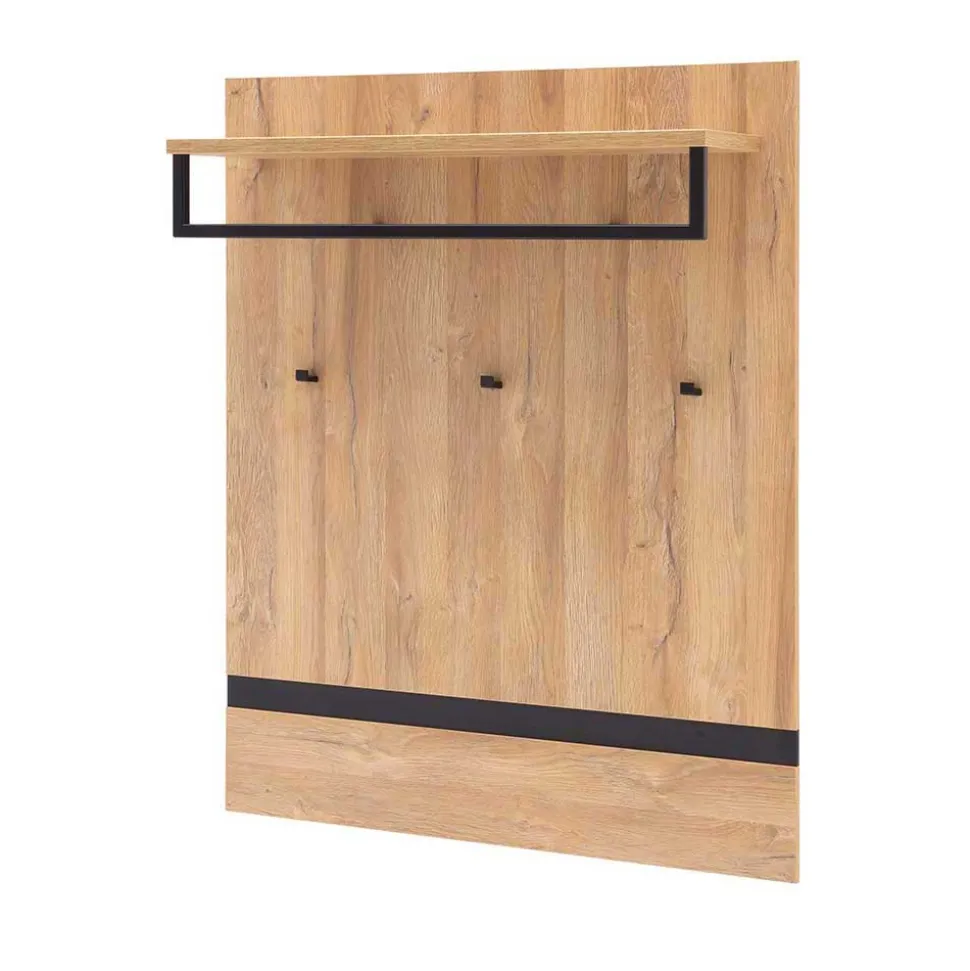 90x113x28 Wandgarderobe in Wildeiche Optik - Truvisas