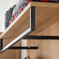 90x113x28 Wandgarderobe in Wildeiche Optik - Truvisas