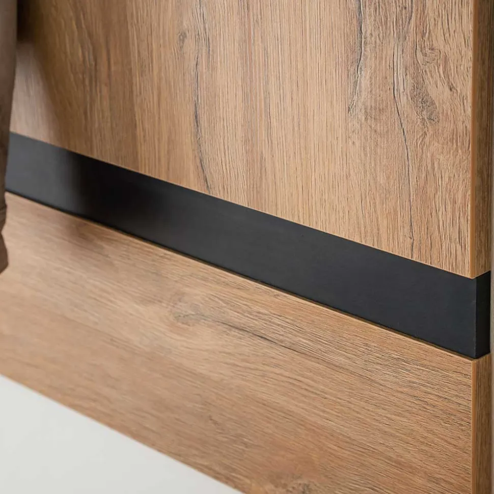 90x113x28 Wandgarderobe in Wildeiche Optik - Truvisas