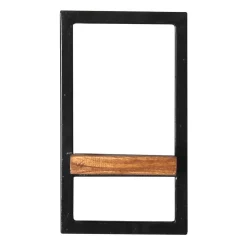 20x35x25 Wandregal aus Massivholz & Metall - Mendoza II