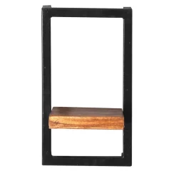 20x35x25 Wandregal aus Massivholz & Metall - Mendoza II