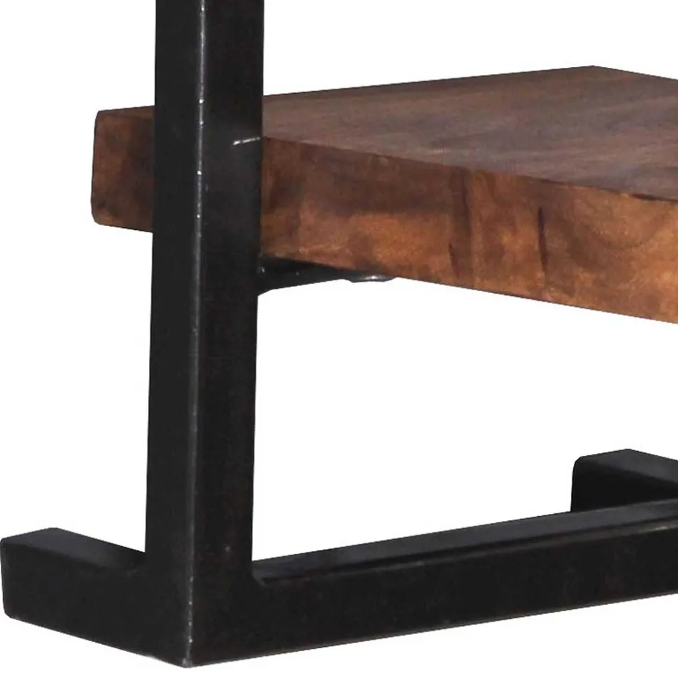 20x35x25 Wandregal aus Massivholz & Metall - Mendoza II