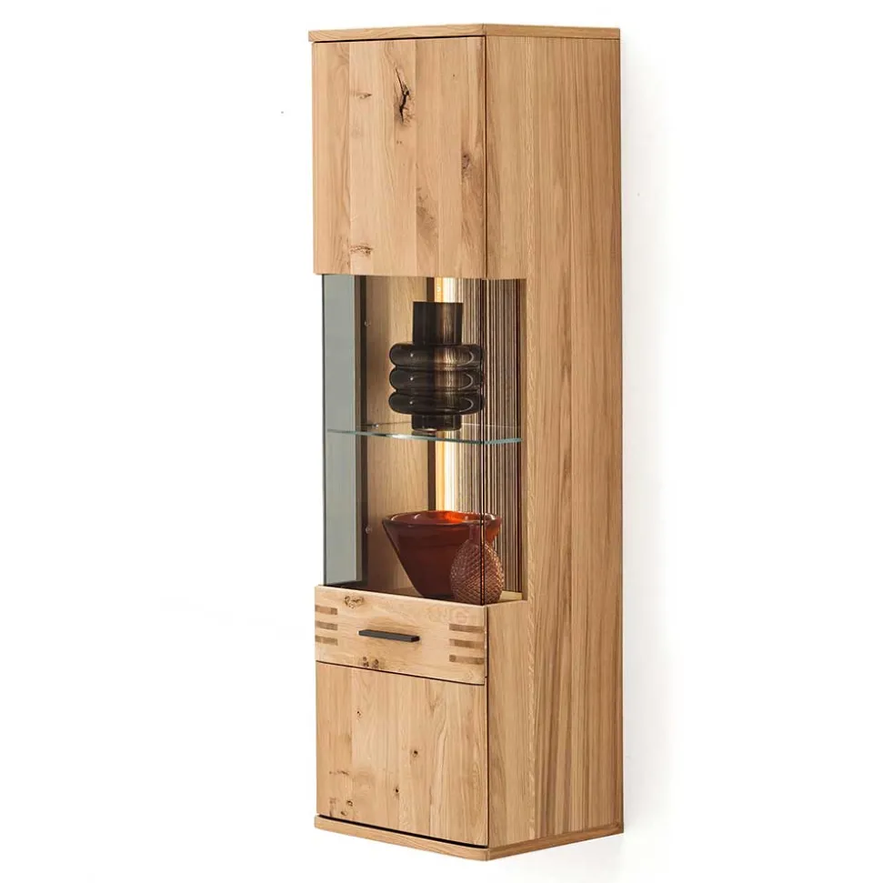 45x149x37 Wandvitrine in Eiche Bianco - Crupean