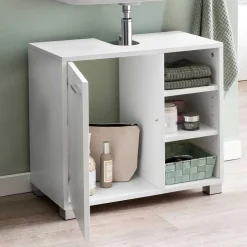 60x55x32 Waschbecken Unterschrank in Weiß - Turena