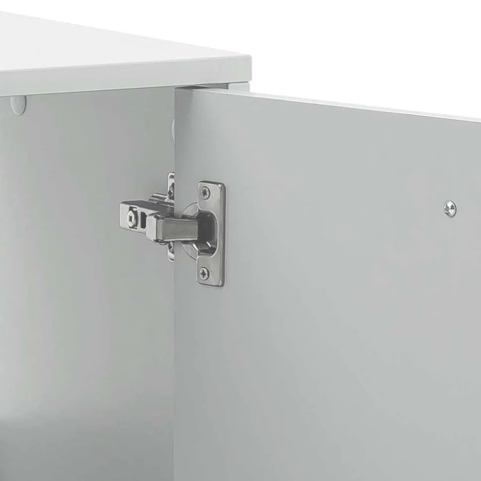 57x61x30 Waschbeckenschrank in Weiß & Gold - Nuszaleva