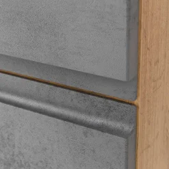 105x63x47 Waschtisch hängend in Wildeiche & Beton - Mia