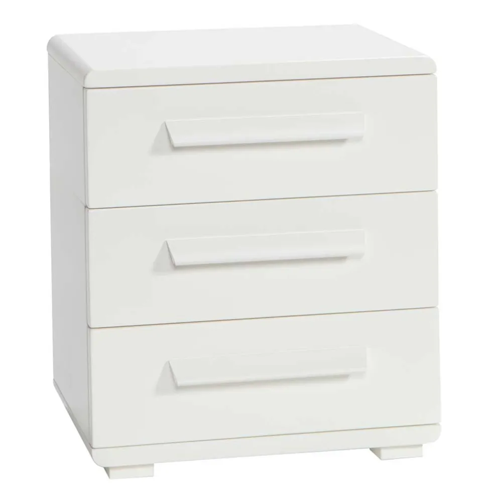 48x57x43 Weiße Nachtkommode aus Buche - Paniera