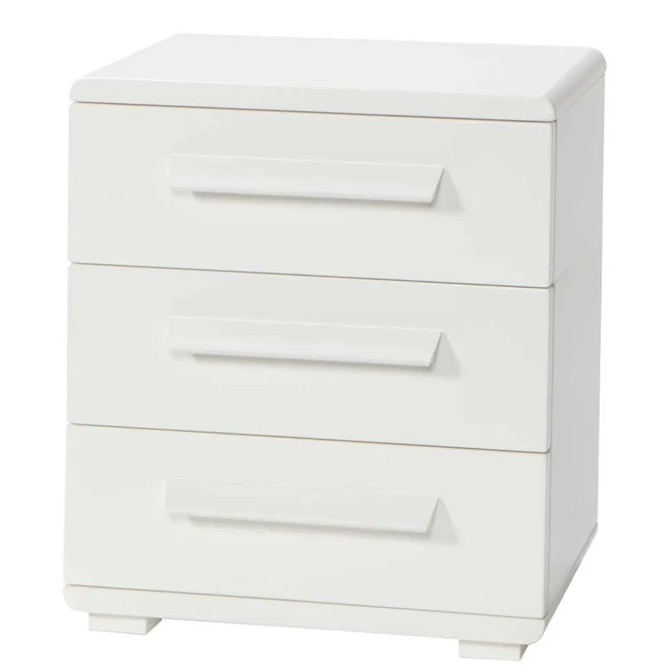 48x57x43 Weiße Nachtkommode aus Buche - Paniera