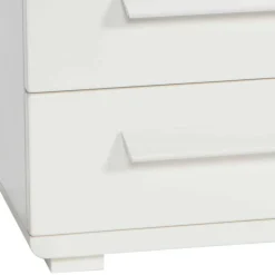 48x57x43 Weiße Nachtkommode aus Buche - Paniera