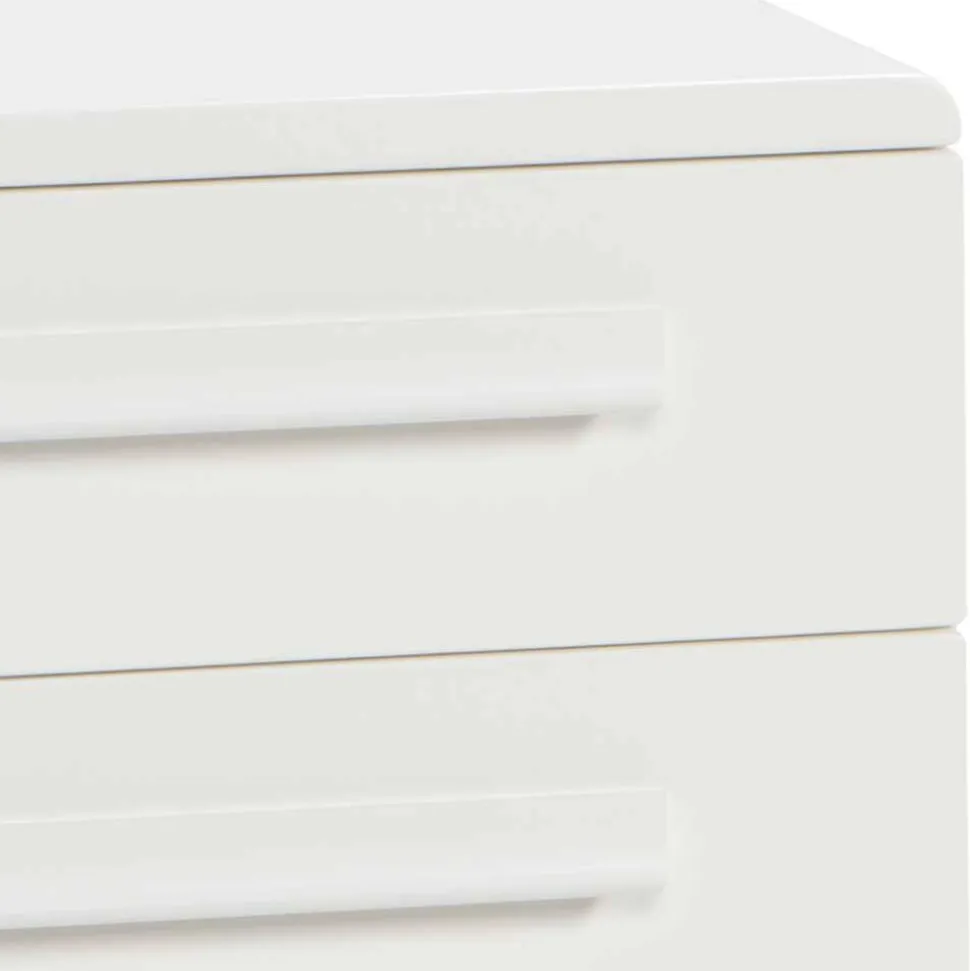 48x57x43 Weiße Nachtkommode aus Buche - Paniera